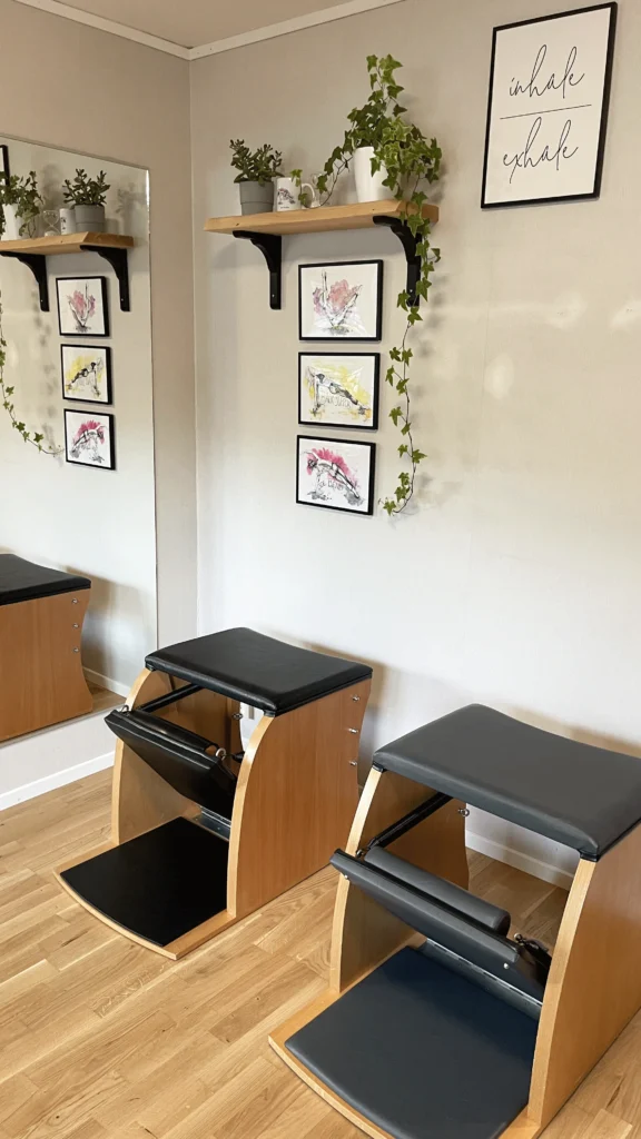 Calm and focused atmosphere at ART V Pilates studio in Onsala, Sweden