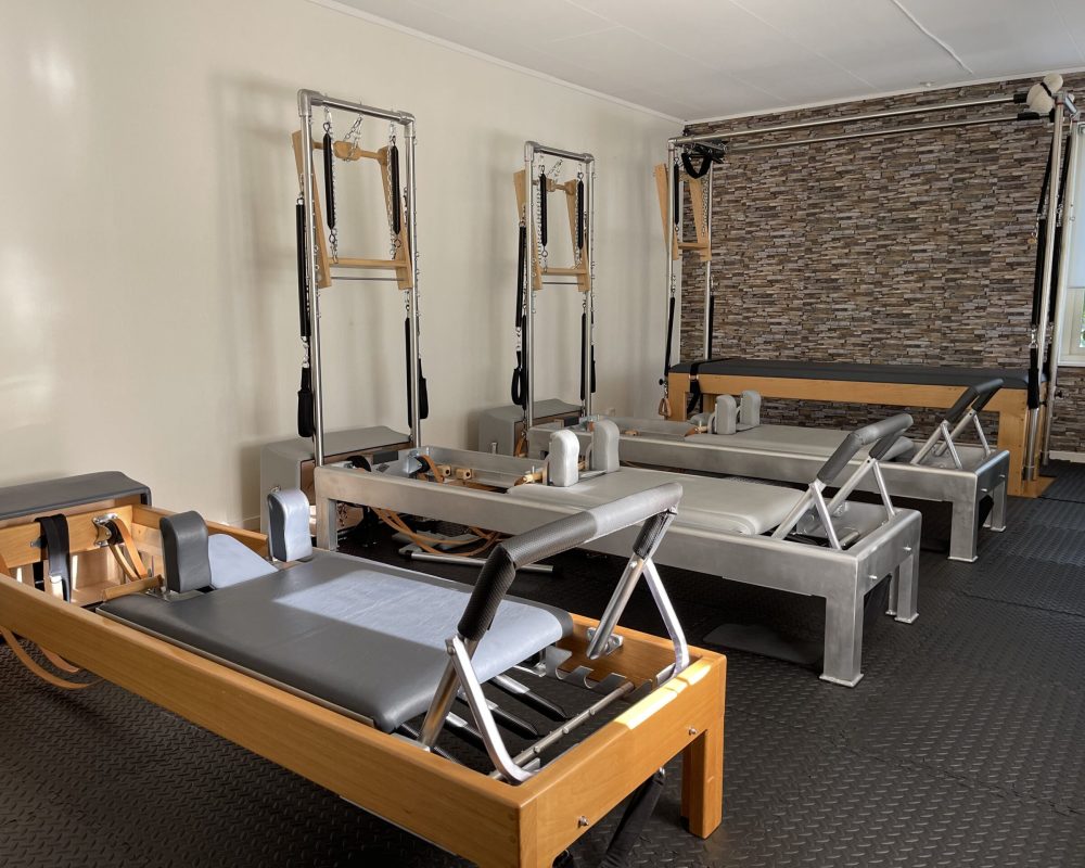 Interior of ART V Pilates studio in Onsala, designed for focused and mindful practice