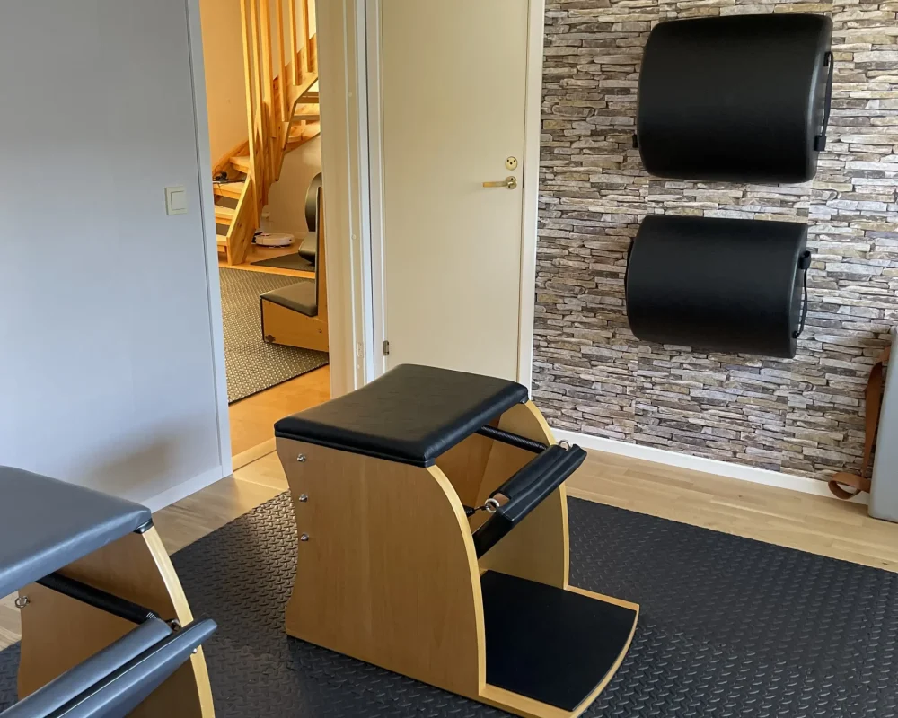 Interior of ART V Pilates studio in Onsala, designed for focused and mindful practice